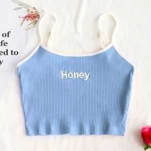 Zaful Ribbed “Honey” Tank